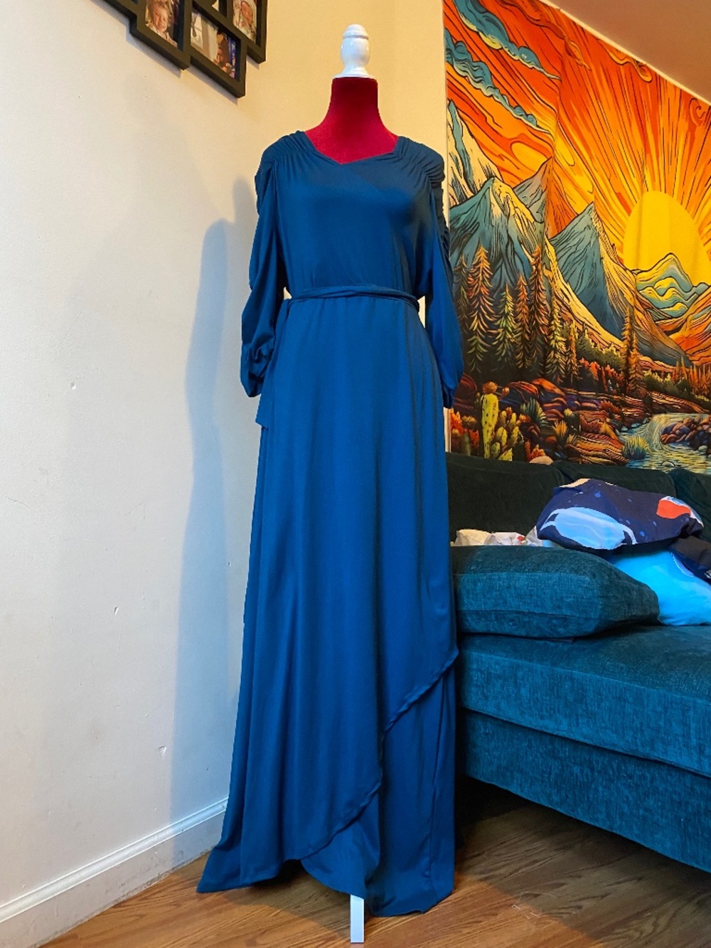 Nwot Kiyonna Maxi Wrap Dress